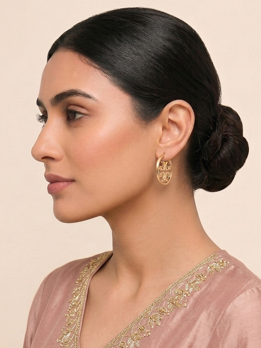 Shelly Earrings-Rose Gold