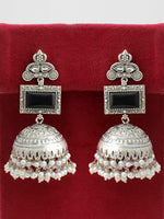 Begum Jhumki Earrings-Black