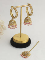 Mihira Earrings & Tikka-Ruby