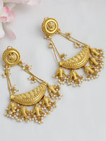 Alia Long Earrings - Pearl