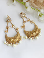 Pravya Long Earrings-Gold