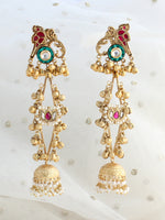Varnika Long Jhumki Earrings 