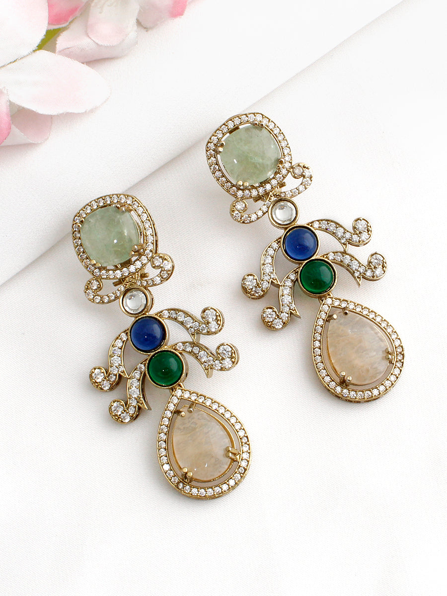 Anayra Long Earrings-Multicolor