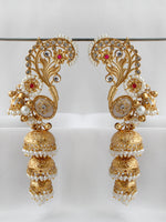 Flaguni Kanphool Earrings-Ivory