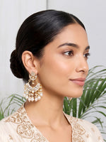 Adira Chandbali Earrings-Ivory