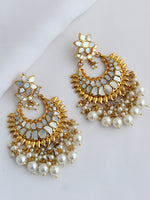 Shibani Chandbali Earrings-Ivory