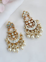 Nancy Chandbali Earrings-Pearl