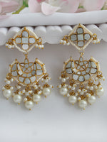 Ashvika Chandbali Earrings-Ivory