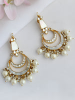 Ridhvi Chandbali Earrings-Ivory