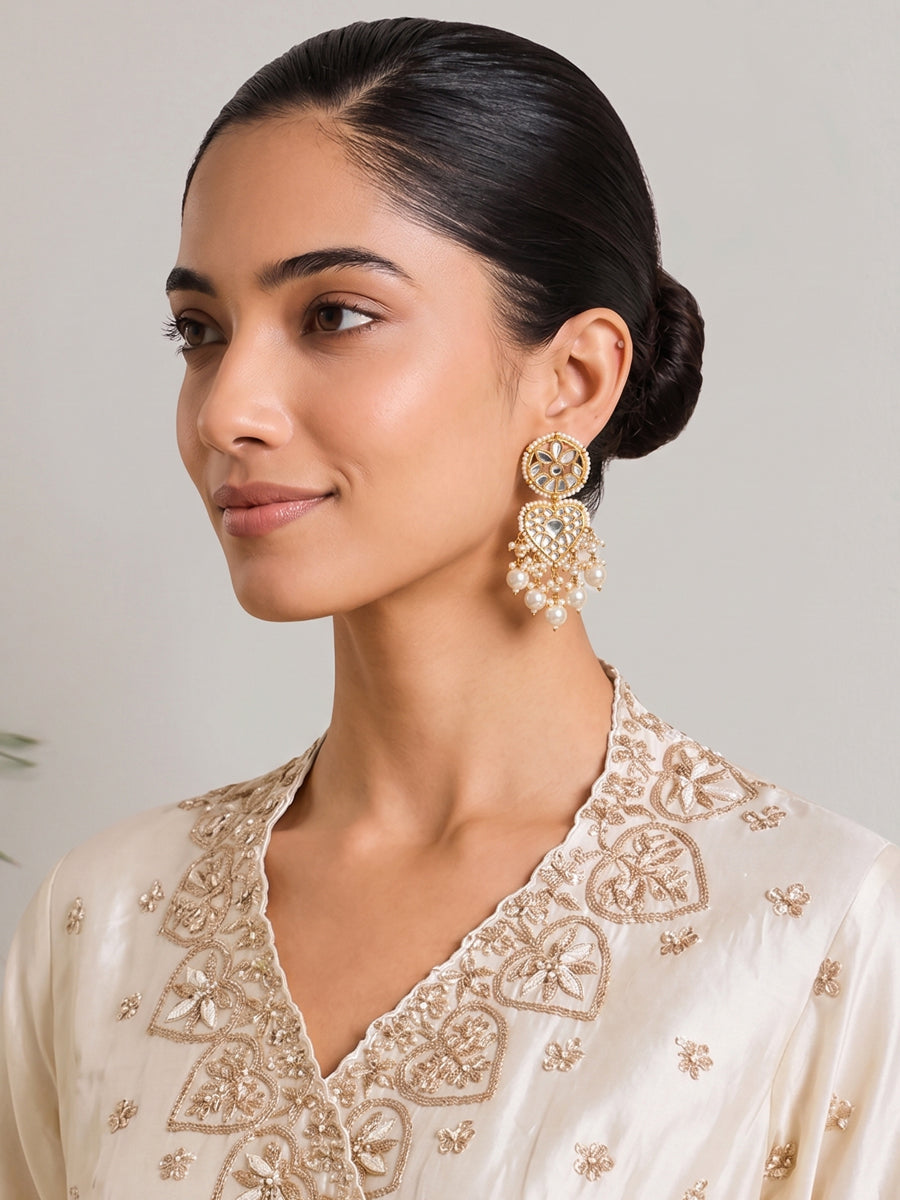 Shreyasi Earrings-Ivory