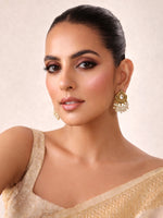 Anandita Stud Earrings Indian Earrings with Fast Worldwide Shipping-Gold