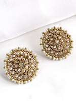 Anaysha Stud Earrings Indian Party Weae Earrings with USA Shipping-Gold