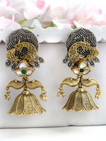 Rashmi Jhumki Earrings-Green