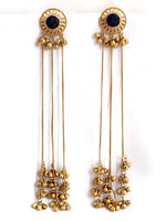 Urwa Long Earrings-Blue