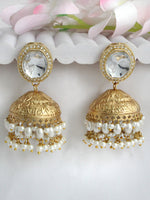 Yamika Jhumki / Jhumka Earrings-Gold