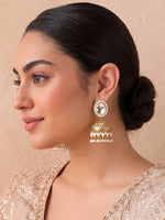 Yamika Jhumki / Jhumka Earrings-Gold