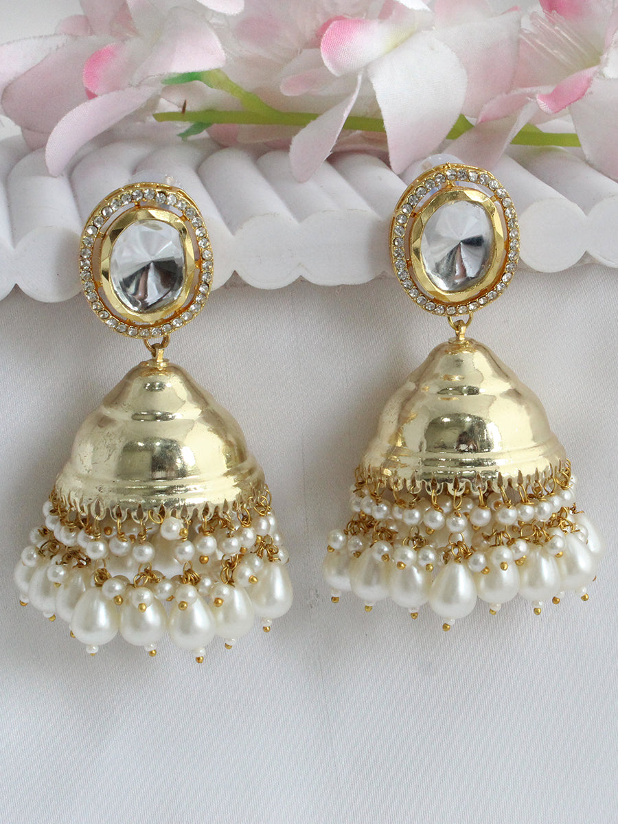 Ridhima Jhumki / Jumka Earrings-Gold