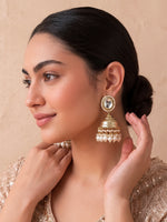 Ridhima Jhumki / Jumka Earrings-Gold