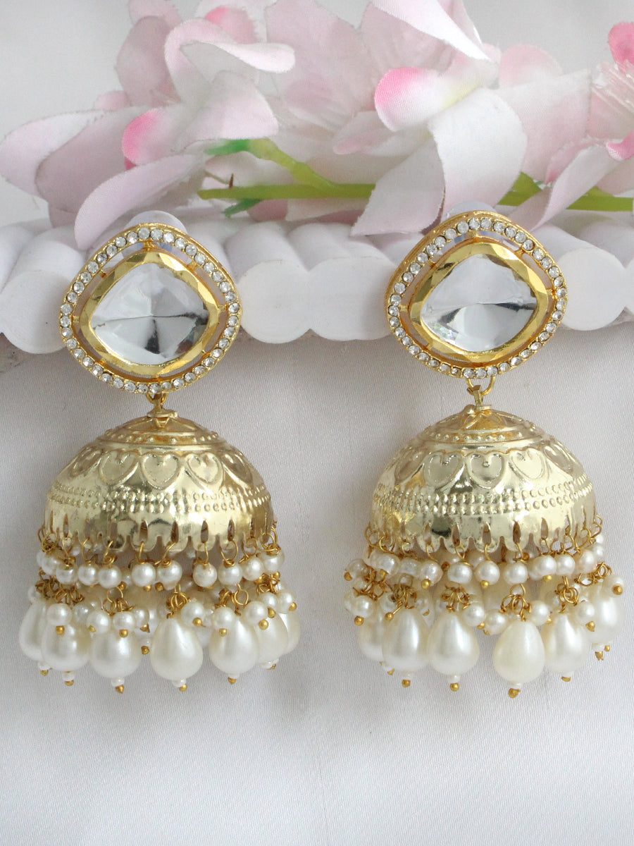 Unnati Jhumki / Jhumka Earrings-Gold