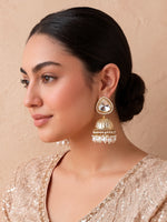 Kanvika Jhumki / Jhumka Earrings -Gold