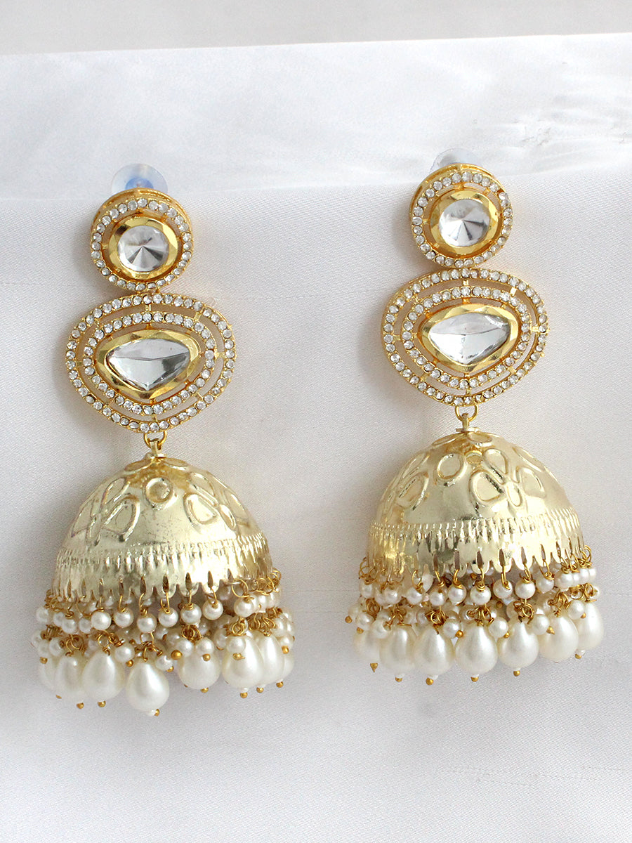 Mahira Jhumki / Jhumka Earrings-Gold