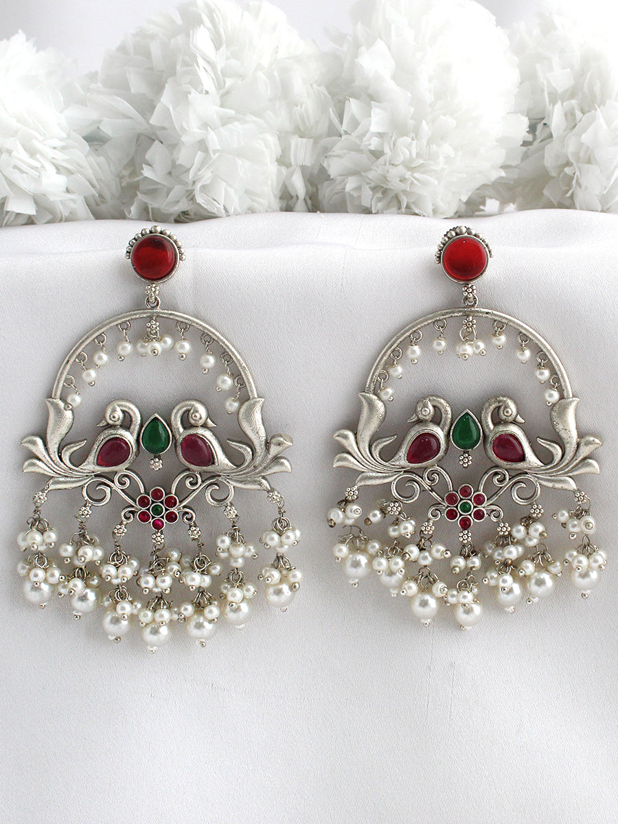 Morvika Earrings-Silver