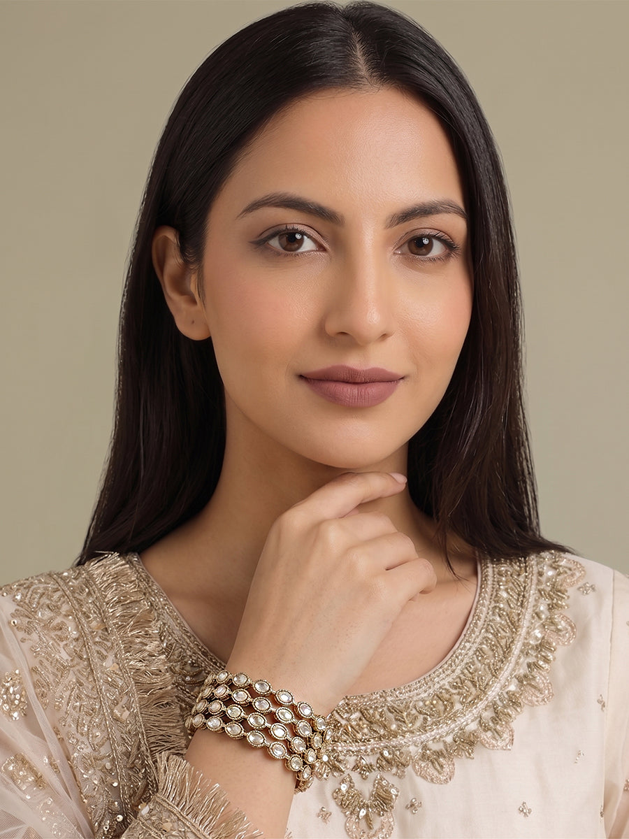 Anvi Bangle Set - Gold