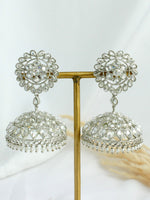 Krutika Jhumki Earrings - Silver