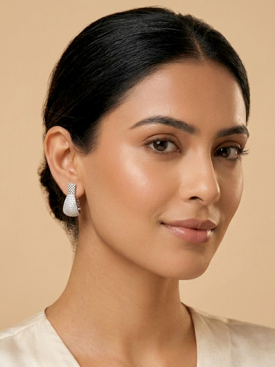 Aksha Earrings-Silver
