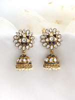 Damini Jhumki Earrings-Blue