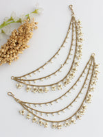 Minisha Ear Chain / Kaanchain-Pearl