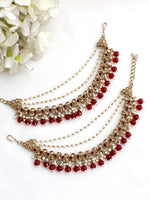 Shahin Ear Chain / Kaanchain-Maroon