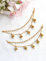 Manvika Ear Chain / Kaanchain-Gold