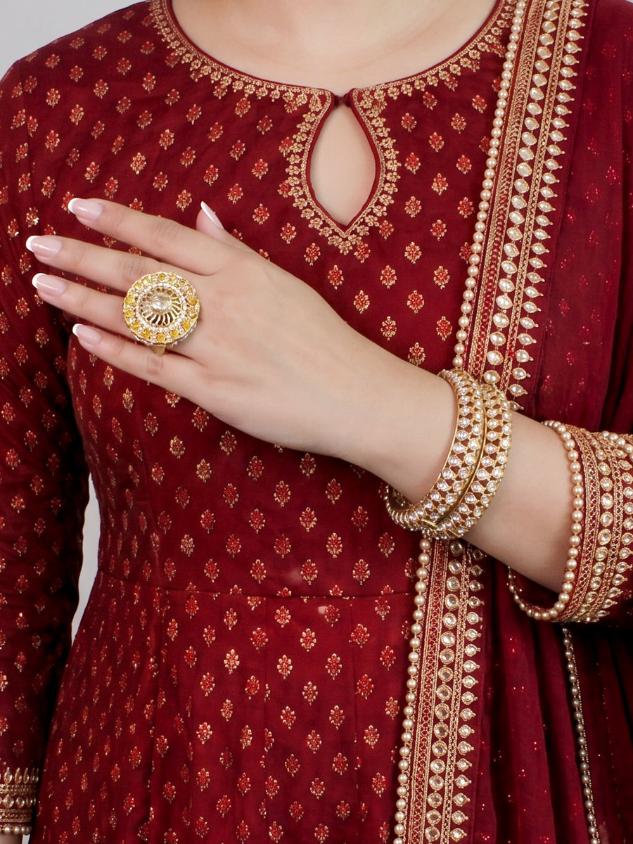 Manushi Ring-White
