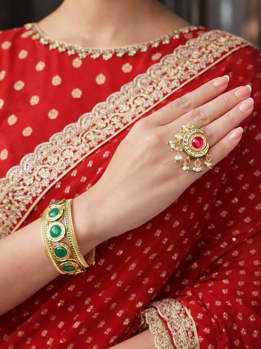 Vibha Ring-Maroon