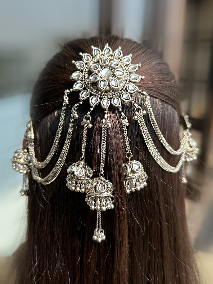 Noori Hair Bun Pin Traditional Hair Jewelry for Ethnic Fashion