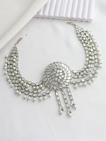 Rasika Mirror Hair Bun Pin-Silver