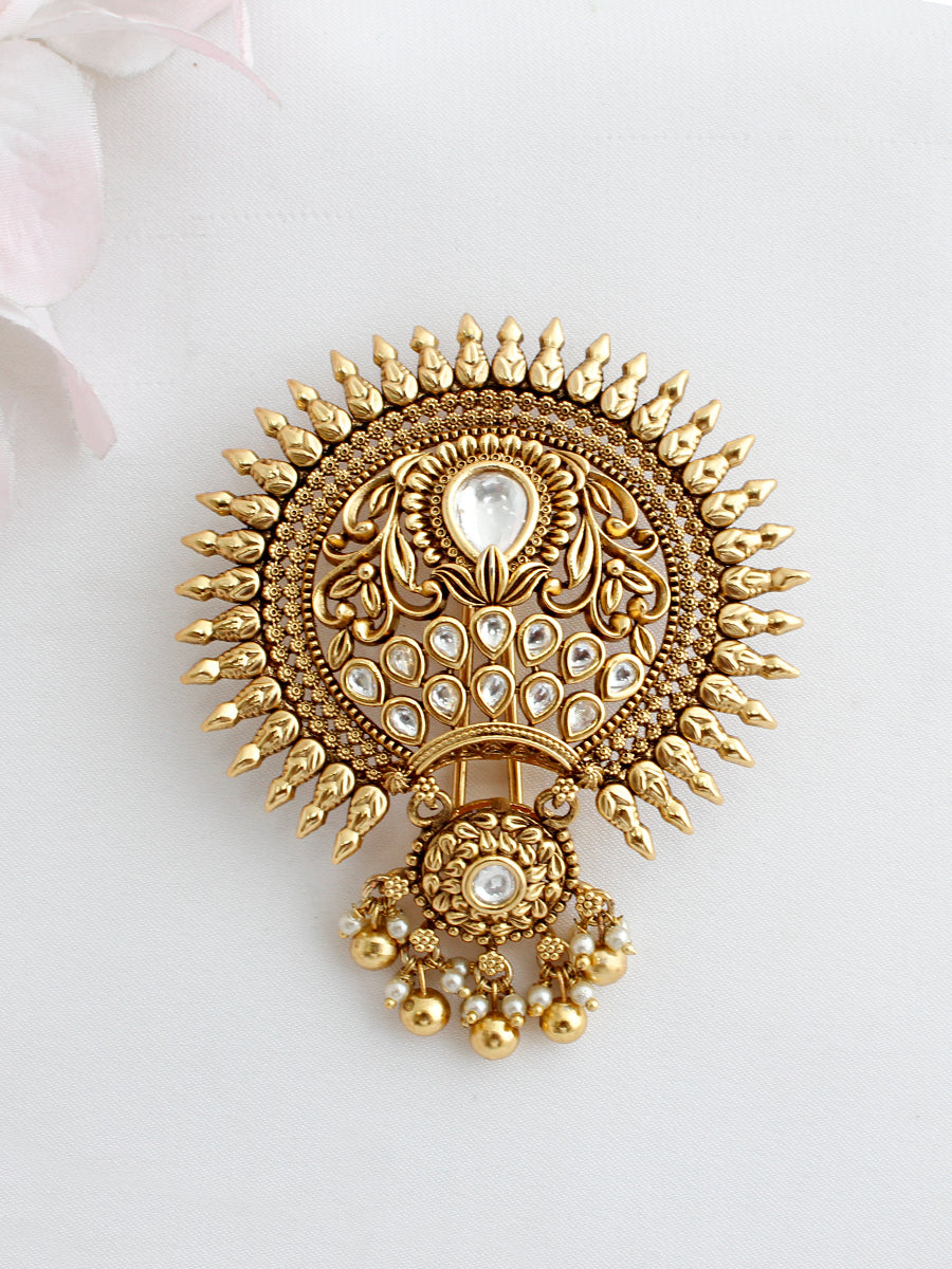 Vanika Hair Bun Pin Indian Bridal Bun Pin | Fast Worldwide Shipping-Gold