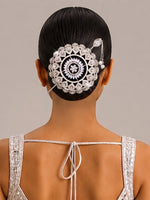 Rayma Bun Cage With Stick-Silver