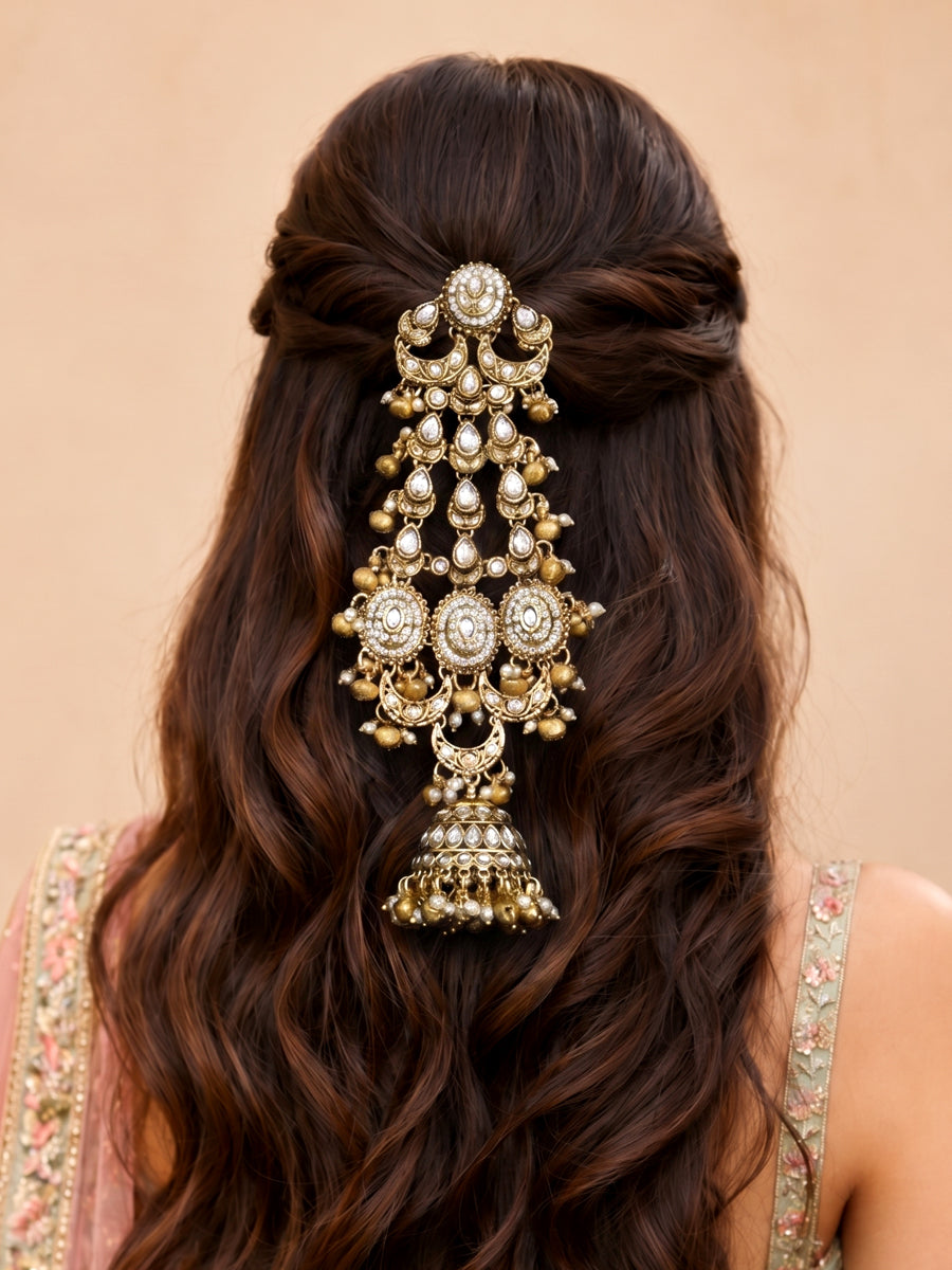 Sanchi Hair Bun Pin-Gold