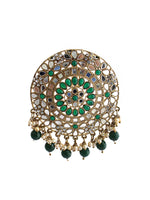Ishrat Bun Pin Bollywood Style Bun Pin for Desi Fashion-Green