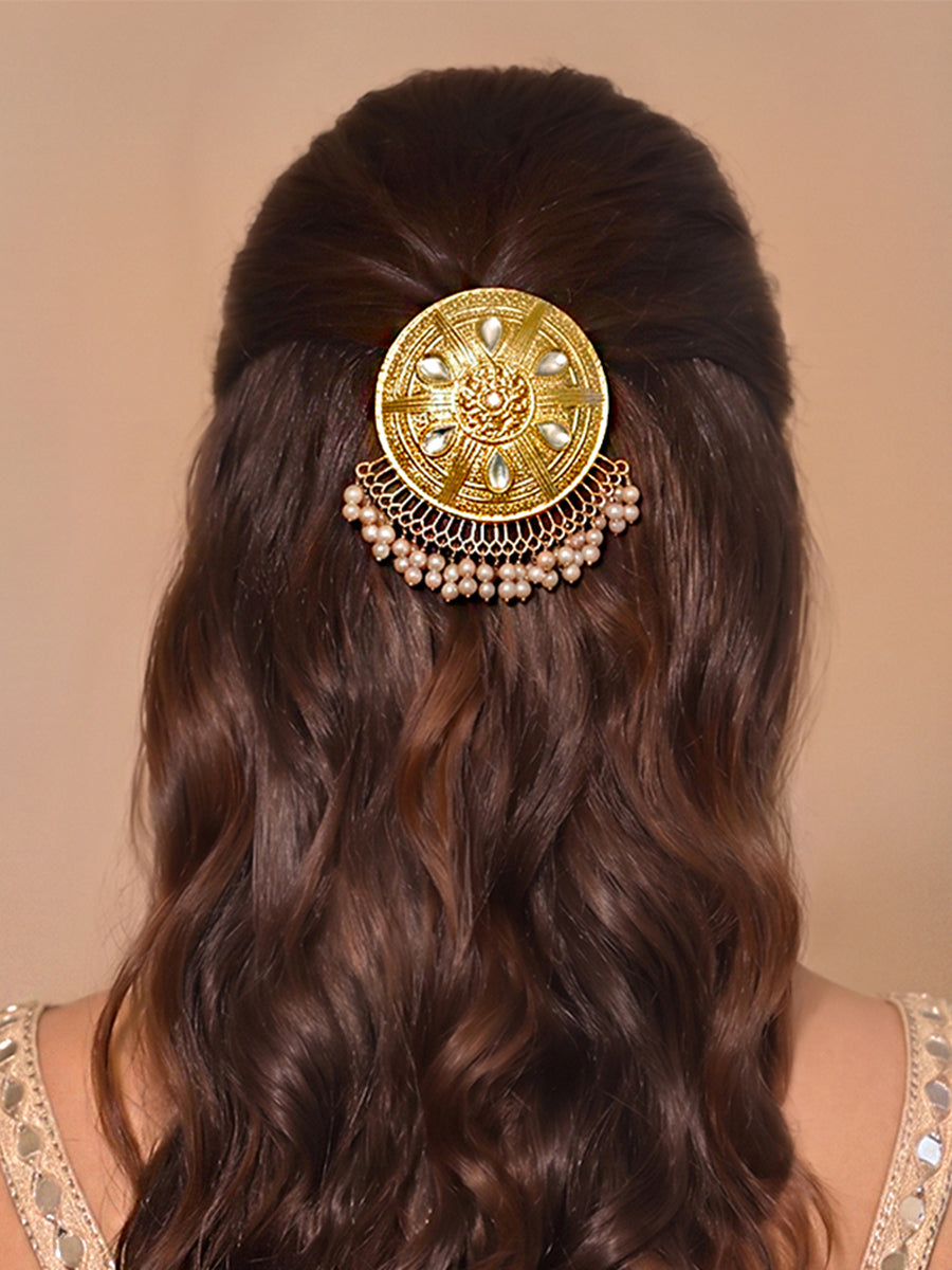 Aayushi Bun Pin Indian Hair Accessories Bun Pin Collection-Gold