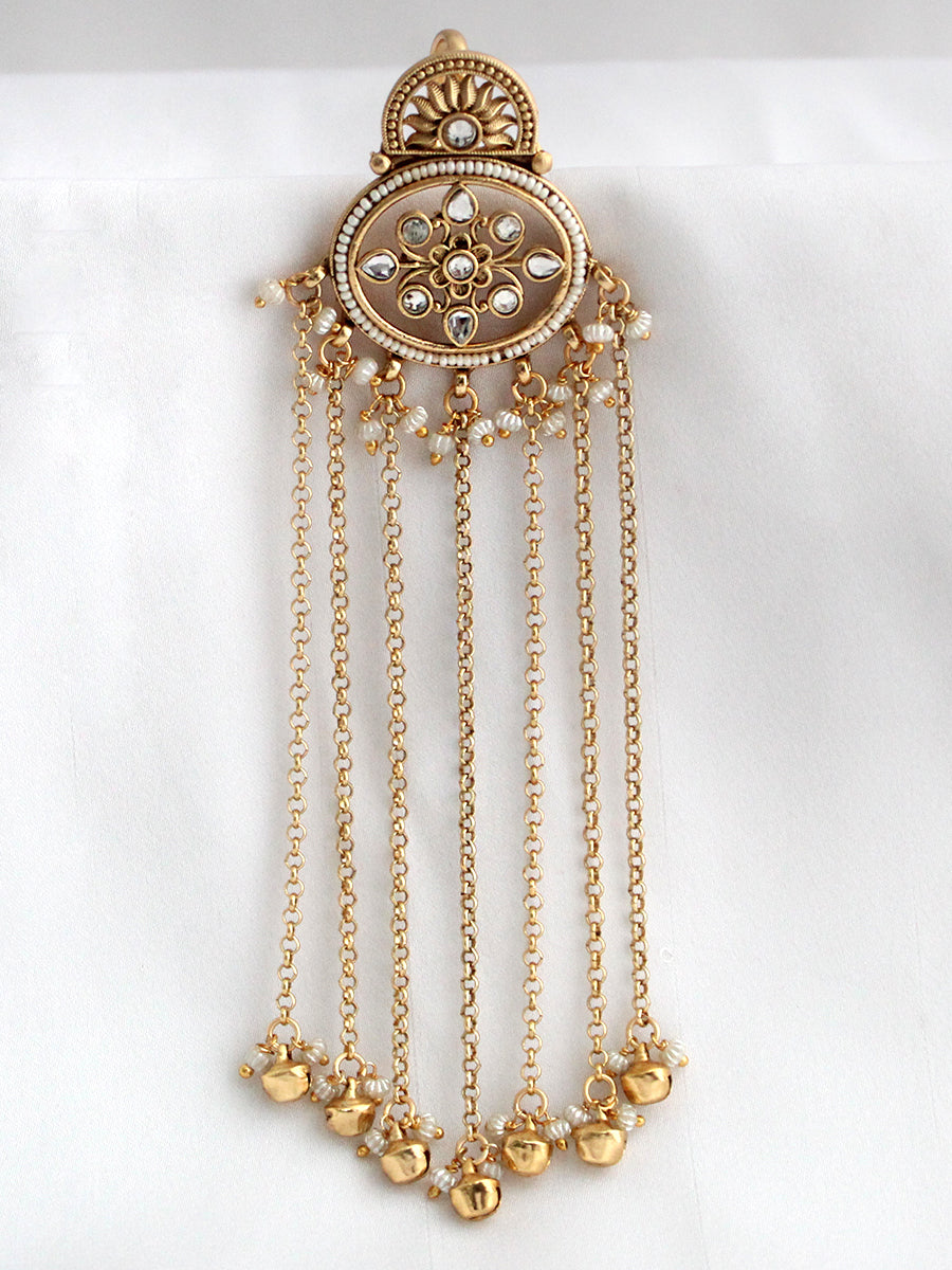 Shivani Hair Bun Pin Decorative Hair Bun Pin for Ethnic Styling-Gold