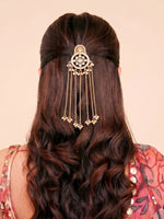 Shivani Hair Bun Pin Decorative Hair Bun Pin for Ethnic Styling-Gold