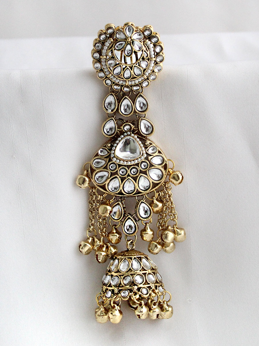 Sharvika Hair Bun Pin South Asian Hair Bun Pin with USA Delivery-Gold