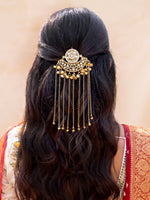 Anaysha Hair Bun Pin South Asian Bun Pin for Mehndi & Reception-Gold
