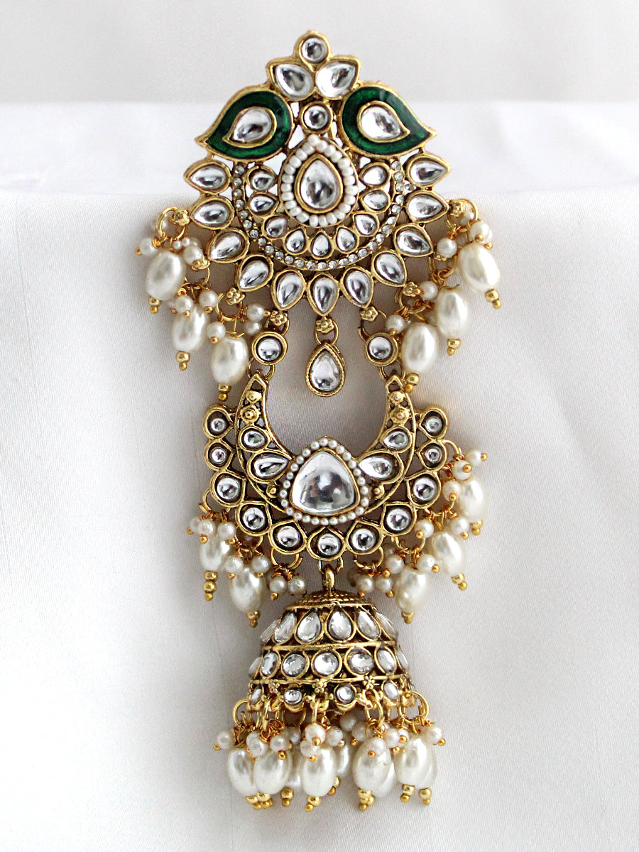 Nitya Hair Bun Pin Statement Bun Pin for Saree & Lehenga Styling-Gold