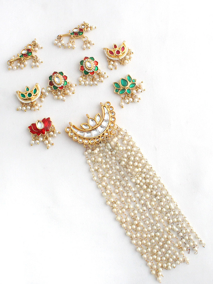 Disha Bun & Braid Hair Accessory-Multicolor