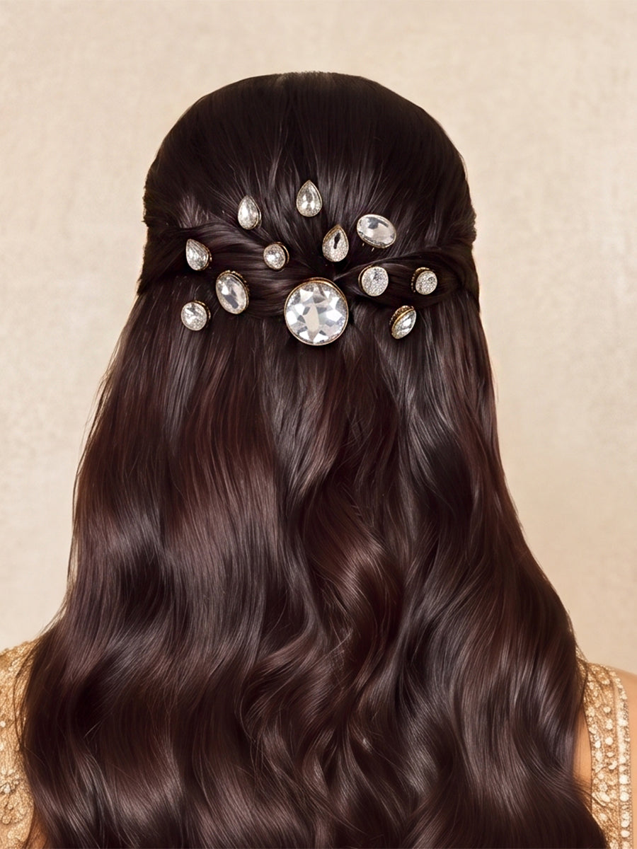 Vivica Bun & Braid Hair Accessory-White