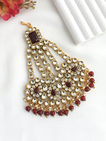 Fatimah Hair Jhoomer-maroon